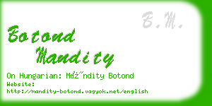 botond mandity business card